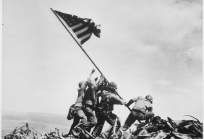 The Flag Raising at Iwo Jima by Joe Rosenthal. Associated Press photo from the National Archives.