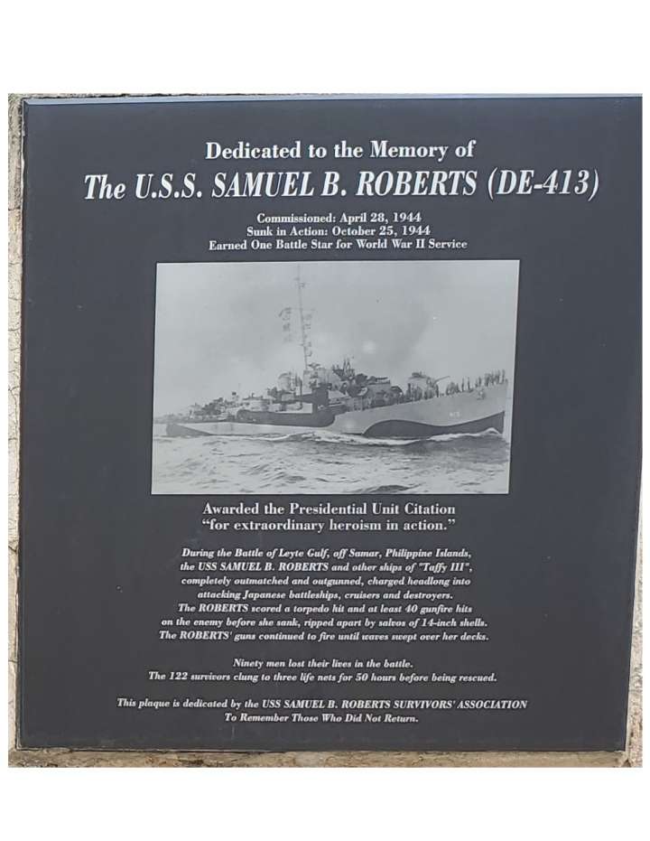 USS Samuel B. Roberts (DE-413) | National Museum Of The Pacific War