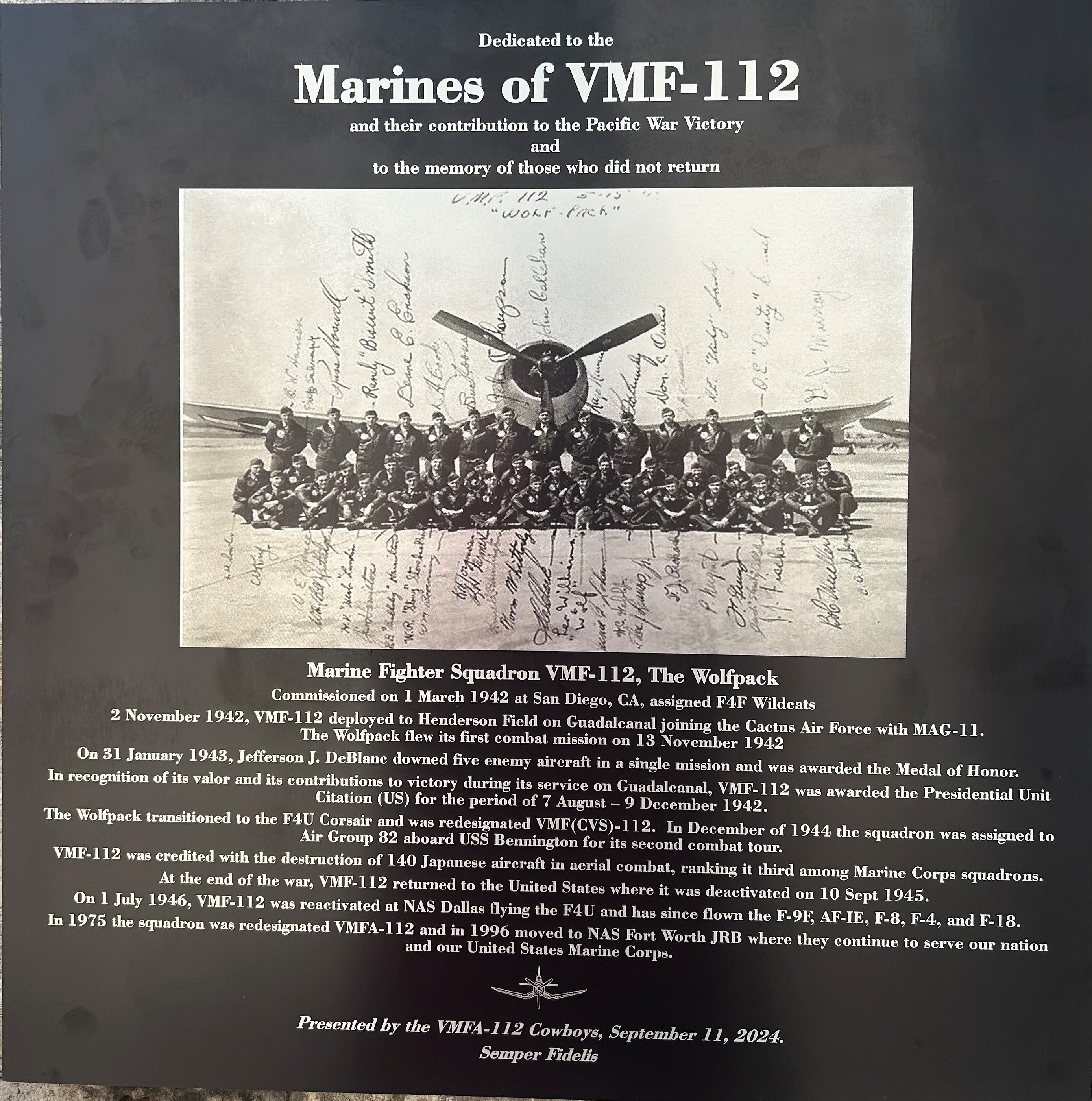 Marines Of Vmf-112 